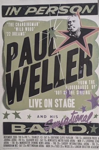Paul weller gig poster - paul,