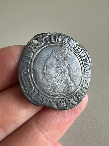 Elizabeth hammered silver - hammered,