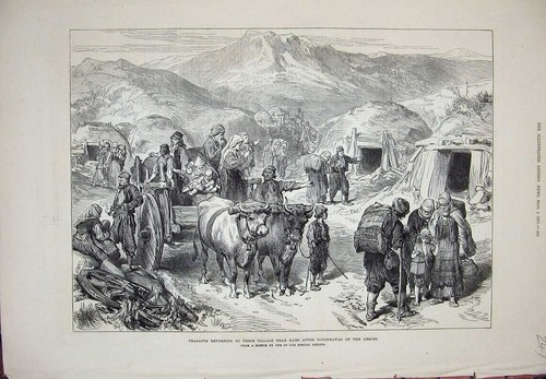 Old antique print - old,