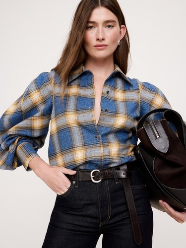 Nwt banana republic flannel - banana,