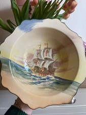Royal Doulton Famous Sailing Ships seriesware Revenge Salad Bowl D5957 chipped