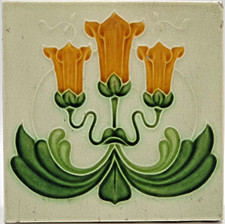Art Nouveau Fireplace Tile