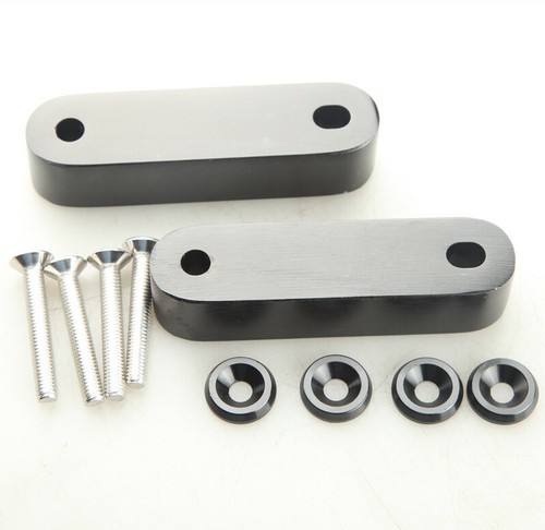 Black hood spacer risers - black,
