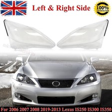Pair Front L+R Headlight Lens