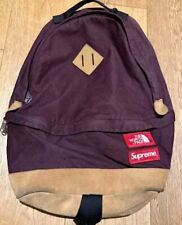 FW12 Supreme x THE NORTH FACE Corduroy Day Pack backpack TNF Suede Bag Rucksack