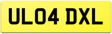 YOU LOAD BIG NUMBER PLATE UL04 DXL SKIP LOADER LORRY MINI MIDI WASTE TRUCK WAGON