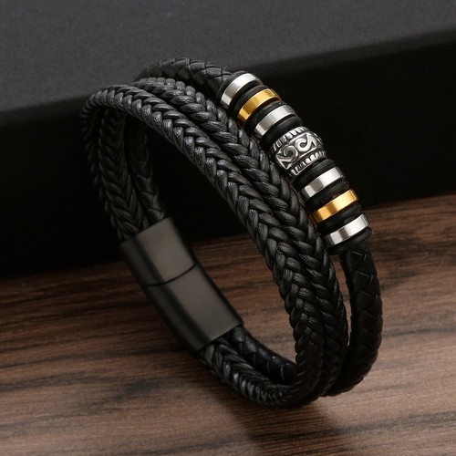 Men bangle leather - bangle,