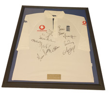 Nasser Hussain match worn England test cricket shirt  vs new Zealand 1999 