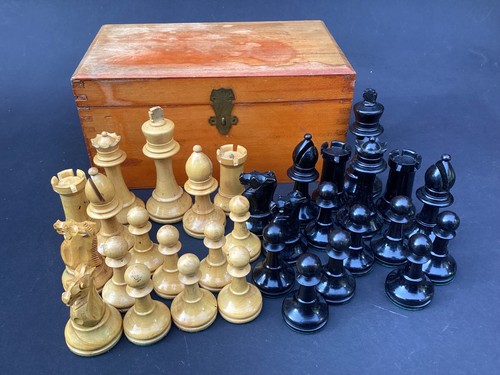 Rare edwardian antique chess - rare,