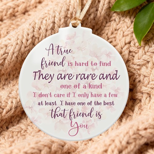 Floral friendship bauble best - floral,