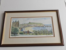 Vintage Scarborough Signed Print by Alan Stuttle Sympathetically Framed