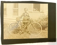antique cabinet card BICYCLE