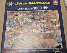 JAN VAN HAASTEREN 1000 PIECE PUZZLE “STEP ABOARD SAIL 2025 AMSTERDAM” COMPLETE