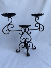 Vintage Wrought Iron 3 Arm