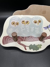 Set Of IKEA Coat Hat Hangers with Pegs Owls Dragonfly  Nature Kids Room