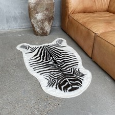 Zebra Print Warm Chair Carpet