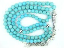 6mm Blue Green TURQUOISE Firoza ISLAMIC PRAYER BEADS TASBIH MASBAHA QURAN GIFT