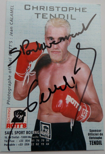 Christophe tendil autographed - christophe,