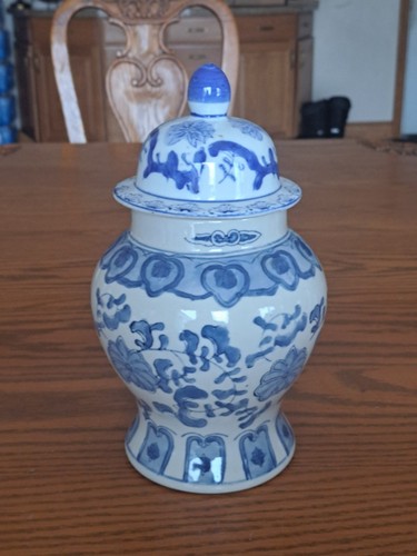 Ginger jar blue - jar, and