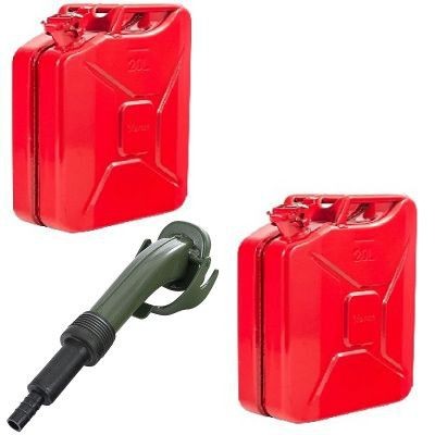 Litre steel fuel jerry - x,