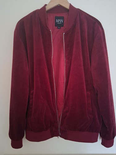Mens boohoo man zip velvet - mens, up