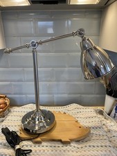 IKEA Barometer Vintage Style Adjustable Silver Chrome￼Desk Lamp ￼