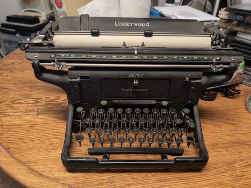 Antique underwood typewriter - underwood,