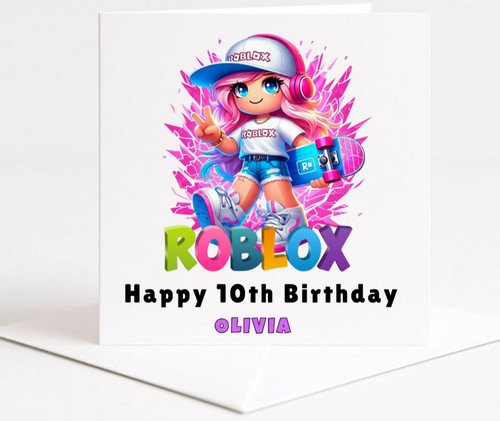 Roblox birthday card - roblox,