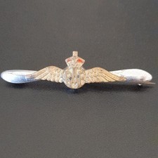 Ww1/Ww2 Kings Crown Winged" RAF PROPELLER" Pin Badge