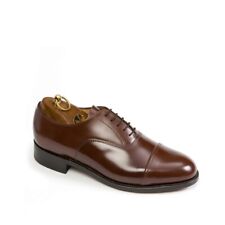 SANDERS OXFORD LEATHER UNIFORM OFFICERS SHOES SIZE UK 11 EU 45.5 BROWN NEW  
