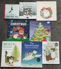 Children's Christmas Picture Books Bundle x 8 - The Snowman, Mog.............