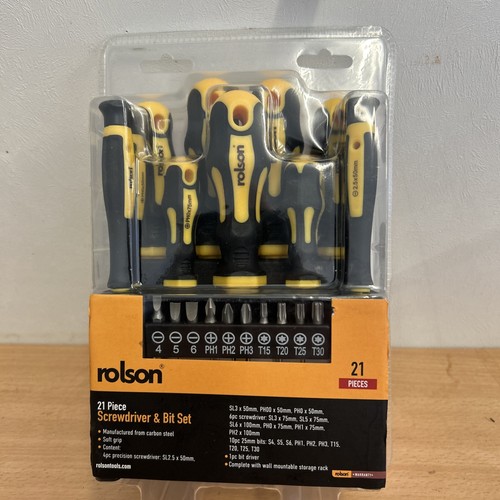 Rolson screwdriver bit set - bit,