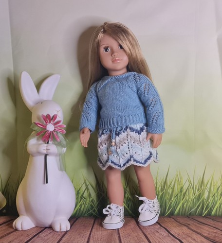 Hand knitted outfit for - hand,