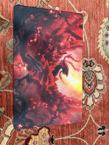 Yugioh tcg playmat black rose - black,