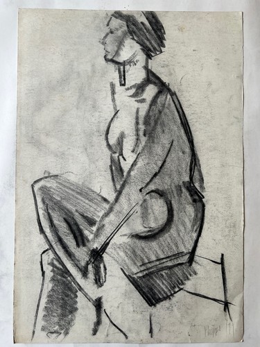 Phipps charcoal drawing - phipps,,