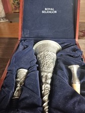 Very Rare Royal Selangor Wine Decanter Full Boxed Set