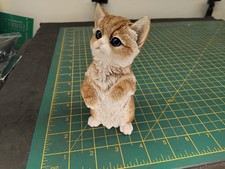 Vintage Ginger Kitten Cat Resin Figurine Ornament Marked PP 1994 QX03U19931