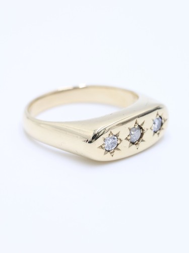 Gypsy trilogy ring 9ct yellow - gypsy,