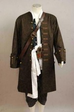 Halloween Outfit Coat Set Pirates the Caribbean Jack Sparrow Cosplay wholesale