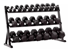 Hex Dumbbells 2.5kg-40KG Full Set Storage Rack Home Garage Gym Fitness Exercise