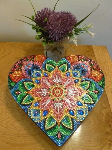 Wooden trinket heart and - wooden,