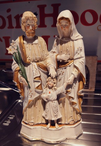 Antique french porcelain holy - antique,