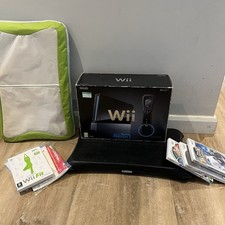 Nintendo Wii Sports Resort Pak Black Console - Wii Fit Board & Game Bundle Boxed