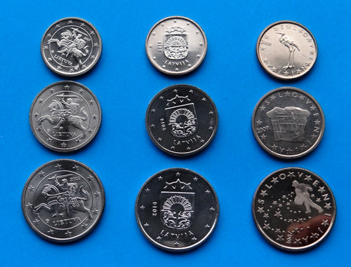 Euro cent coins slovenia - cent, *
