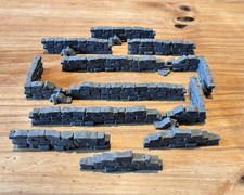 Wargaming Stone Wall Sections-