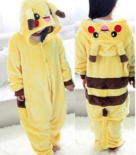 Animal Pikachu Pajamas Party Outfit Halloween Kigurumi Cartoon Sleepwear Costume