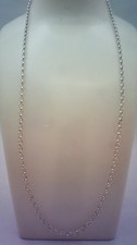 Hallmarked Sterling Silver 20" Small Link Belcher Chain.