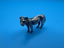 Fully Hallmarked Sterling Silver Miniature Lioness Figurine