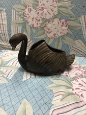 Toni Raymond Pottery, Devon, Swan Planter, Vintage
