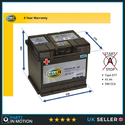 Hella premium car battery - hella,